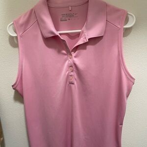 Nike Golf Dri Fit Sleeveless Golf Polo